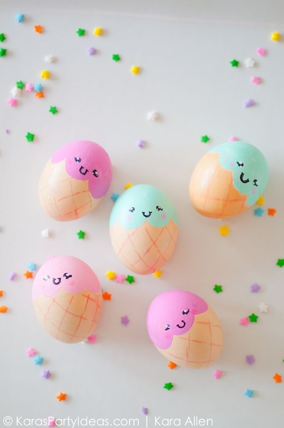 Ovos decorados para a Páscoa