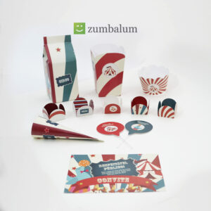 Kit de decoração de festa no tema Circo da loja virtual Zumbalum