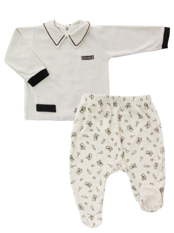 Conjunto de roupa de bebê da loja virtual Baboobee